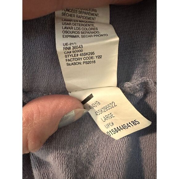 Izod Saltwater 3/4 Pullover Henley Lavender Terry Size Large Men's - Picture 3 of 6